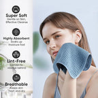 Microfiber Waffle Face Towels, 4 Pieces, Fast Drying, Lint Free 430 GSM - Image 4