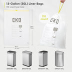 EKO 13 Gallon / 40-60 Liter, Extra-Strong Unscented Garbage Bags, Easy-Dispense - Image 7