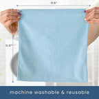 S&T INC. 150 Pack Microfiber Cleaning Cloth, Bulk Towels - Image 7
