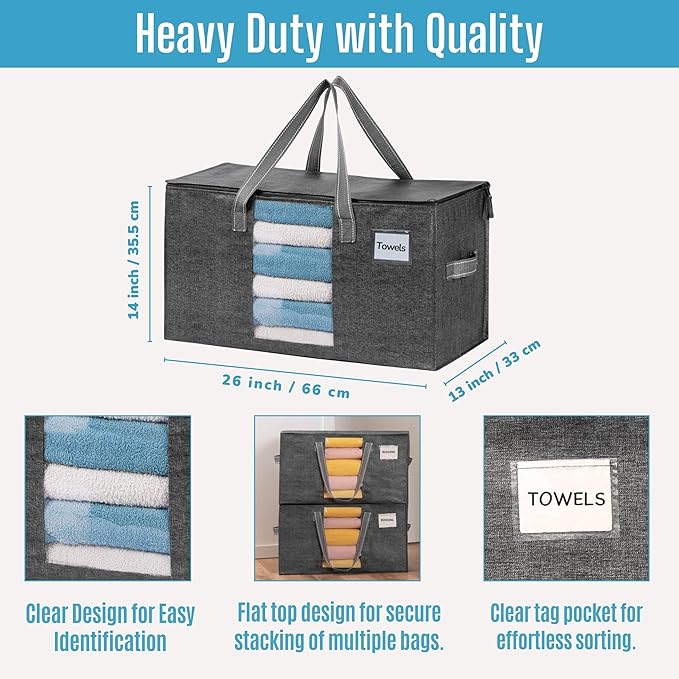 VENO 10 Pack Moving Bags, Comforter and Blanket Storage Bags - Image 6