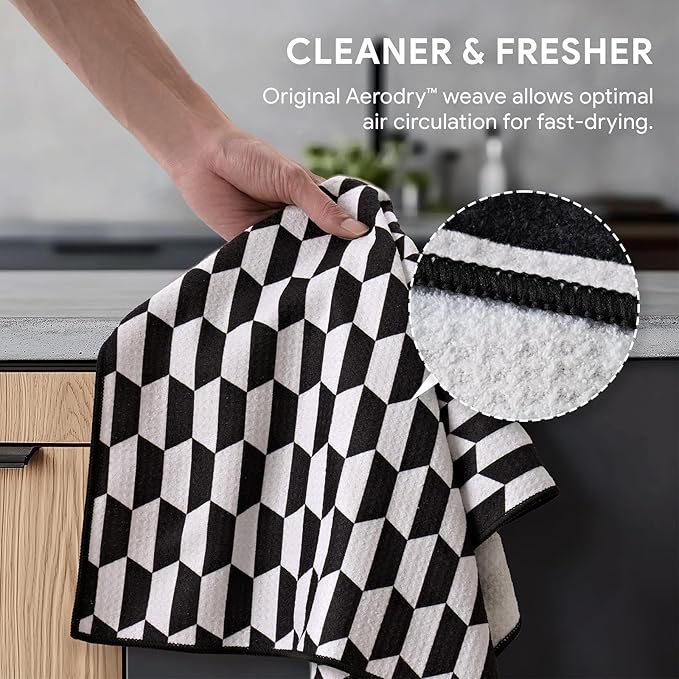 RECYCO Waffle Kitchen Towel Set of 2 - Image 4