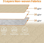 Fab totes 24 Gallons Clothes Storage, Foldable Thick Fabric Blanket Storage Bags - Image 6