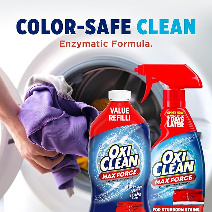 OxiClean Max Force Laundry Stain Remover Spray Refill, 48 fl oz - Image 7