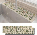 2PCS 24" X 5.5" Kitchen Sink Splash Guard Faucet Mat Floral Super Absorbent by Unknown