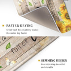 Sunflower Floral Dish Drying Mat - Image 3