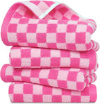Jacquotha Pink Hand Towels 4 Pack, Cotton Decorative Bathroom Hand Towel & by Jacquotha