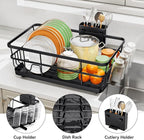 TOOLF Large Dish Drying Rack for Kitchen Counter, Kitchen Dish Racks - Image 5