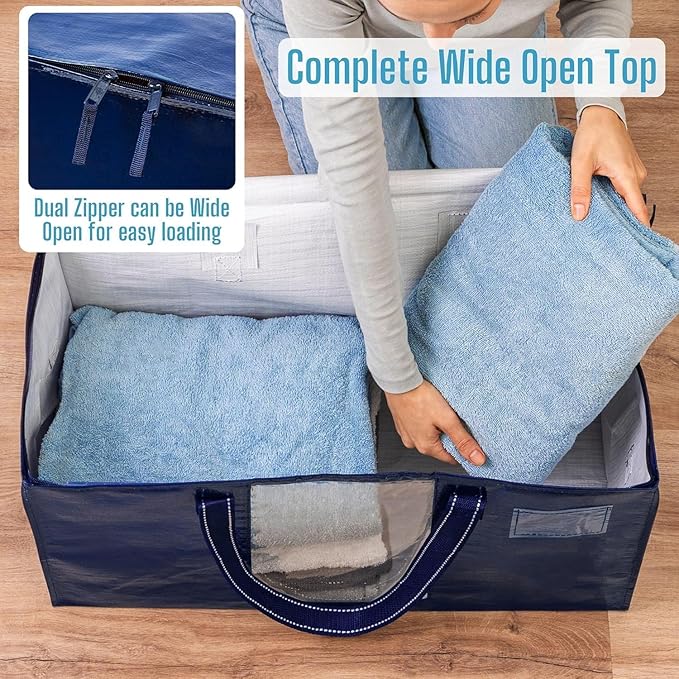VENO 2 Pack Moving Bags, Comforter and Blanket Storage Bags - Image 3