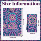 Boyiee Set of 6 Mandala Kitchen Towels Absorbent Boho Dish Towels 24 x 16 - Image 3