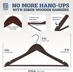 ZOBER Wooden Hangers - Image 3