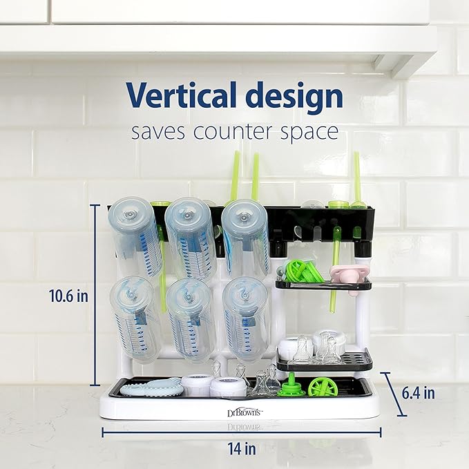 Dr. Brown's Drying Tower, Stand-Up Drying Rack, Countertop Baby Bottle-Drying - Image 7