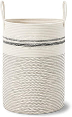 VIPOSCO Large Laundry Hamper, Tall Woven Rope Storage Basket - Image 8