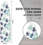 Extra Thick Ironing Board Cover and Pad, Sea Turtle 15x54 Ironing Board Cover - Image 2