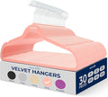 SereneLife 30 Pcs Pink Velvet Clothes Hangers by SereneLife