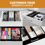 6 Pack Bamboo Drawer Dividers - Image 3