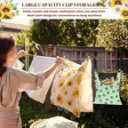 2 Pcs Clothespin Bag, Laundry Hanging Bag Fits Clothes Lines, Pin Bag - Image 5