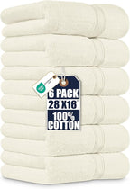 Utopia Towels 6 Pack Premium Hand Towels Set, 16 by 28 inches, 100% Ring Spun by UTOPIATOWELS