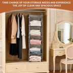5-Shelf Hanging Closet Organizer and Storage, Closet Hanging Storage Shelves - Image 4