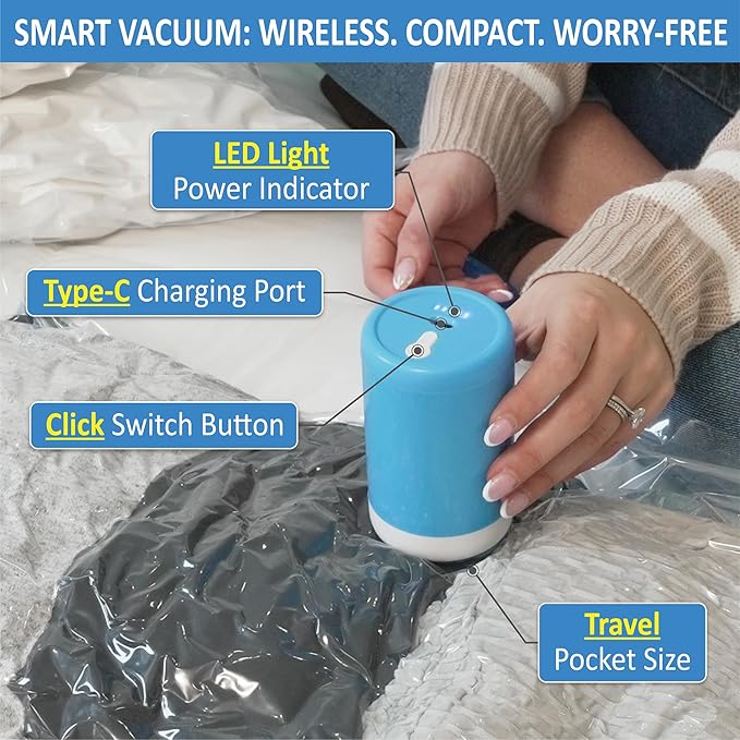 Cozy Essential Travel Vacuum Storage Bags - Image 5