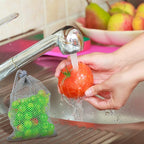 TecUnite 10 Pcs Mesh Bags Drawstring Laundry Bags Large Nylon Mesh Gift - Image 7