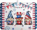 4th of July Gnomes Dish Drying Mat Patriotic Gnome Large Kitchen Mat Dish by farg