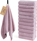 SEMAXE 12 Pack Hand Towels for Bathroom, 100% Cotton Towels by SEMAXE