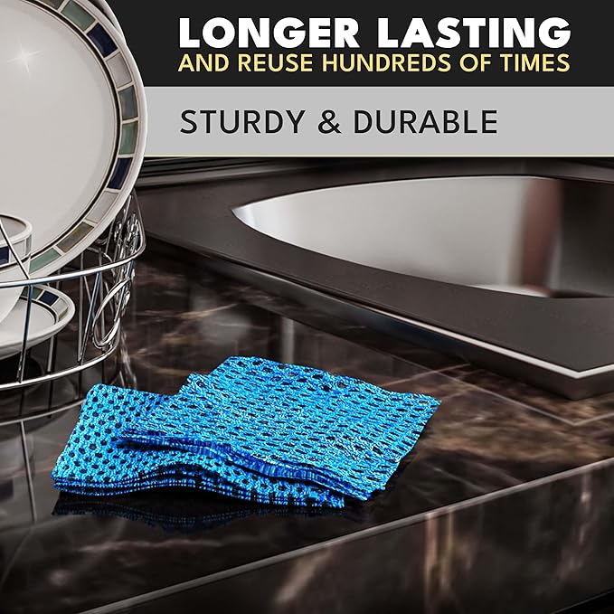 Non-Scratch Dish Scrubbers for Cleaning Dishes & Kitchen - Image 5
