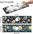 Bimkole 2 PCS Faucet Absorbent Mat, Kitchen Faucet Sink Splash Guard Wraparound - Image 2