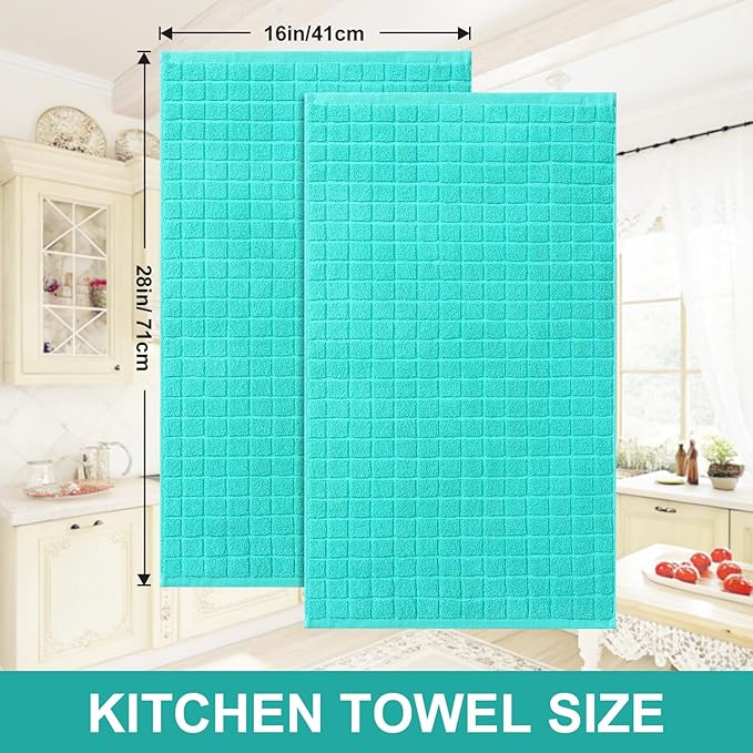 Homaxy Premium Cotton Kitchen Towels 16"x 28", Large Natural Ring Spun 390 GSM - Image 5