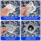 100 PCS 4 Inch Disposable Shower Drain Hair Catcher - Image 3