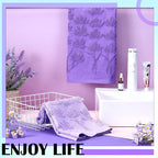 2 Pcs Lavender Hand Towels for Bathroom Purple Lavender Bathroom Hand Towel - Image 7