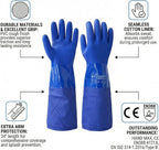 Youneedthat Chemical Resistant Gloves, Seamless Cotton Lined, Heavy Duty - Image 4