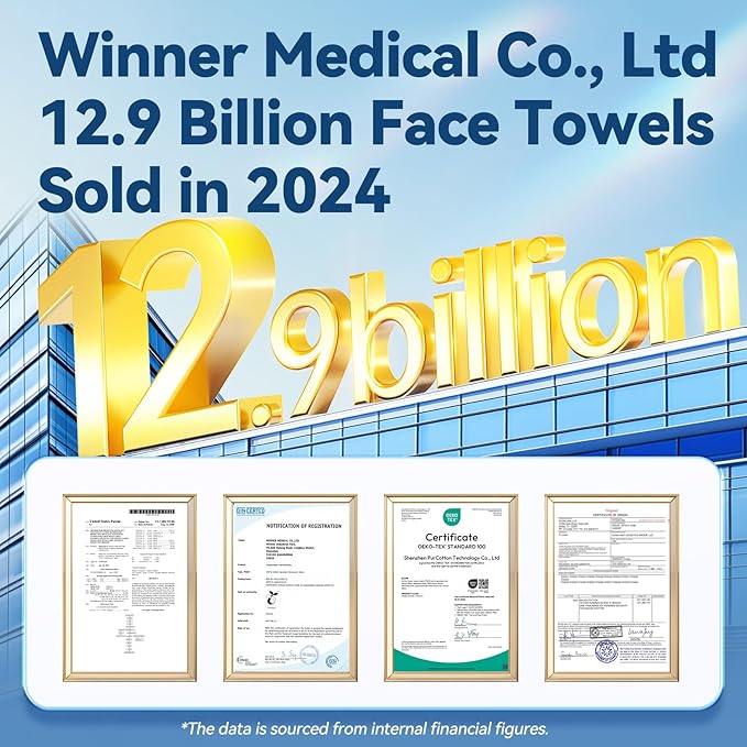 Winner Soft Face Towels, Upgraded Thicker 100% USDA Biobased Facial Towels - Image 8