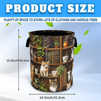 Cute Cat Laundry Basket Bookshelf Animal Oxford Cloth Laundry Hamper Funny - Image 3
