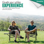 SUNNYFEEL Camping Directors Chair, Heavy Duty,Oversized Portable Folding Chair with Side Table, Pocket for Beach, Fishing,Trip,Picnic,Lawn,Concert Outdoor Foldable Camp Chairs - Image 4