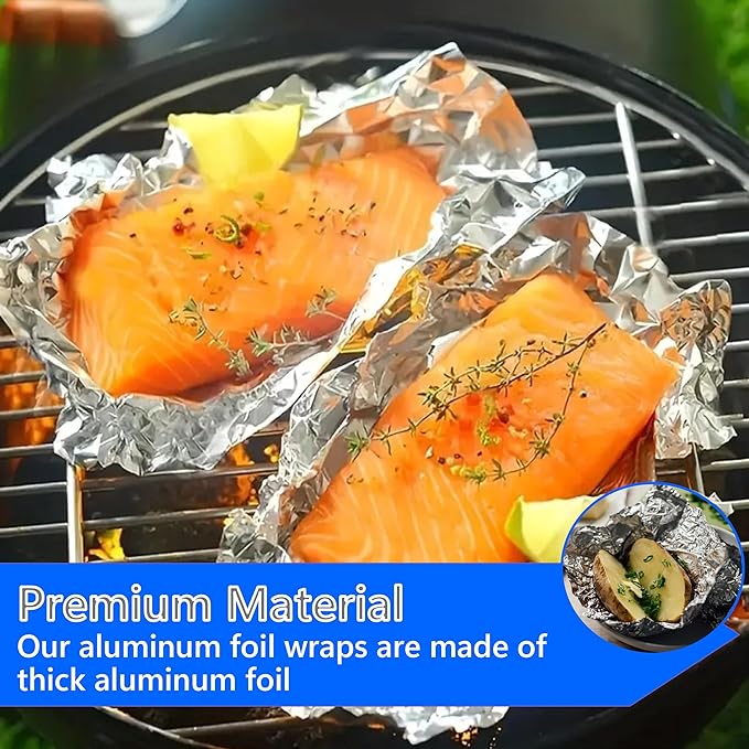 Box of 500 - Pre-Cut 9" Aluminum Foil Sheets - 9x10" Wide & Heat-Tolerant Deli - Image 6