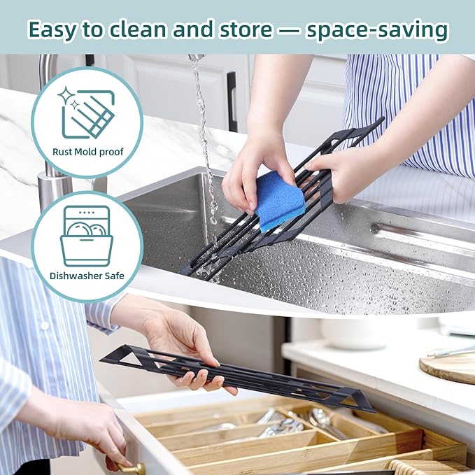 Corner Sink Caddy, Ohuhu Sponge Holder - Image 8