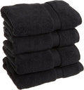 SUPERIOR Egyptian Cotton Pile Hand Towel Set of 4, Ultra Soft Luxury Towels by SUPERIOR