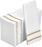 Paper Hand Towels for Bathroom, Linen-Feel Guest Towels, Formal Dinner by FETE