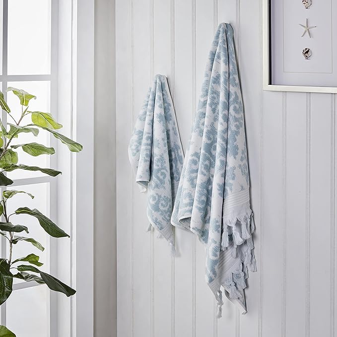 SKL Home Mirage Fringe 100% Turkish Cotton Bath Towel, 54.00" x 28.00" - Image 5
