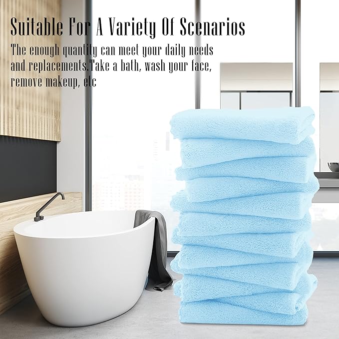 TENSTARS 12 Pack Premium Washcloths Set - Image 7