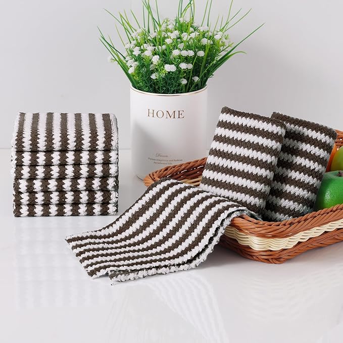 Homaxy 12 Pack Kitchen Dish Cloths, Ultra Soft and Absorbent Dish Towels - Image 6