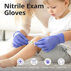 Disposable Nitrile Exam Gloves, Box of 100, Violet Nitrile Gloves Disposable - Image 5