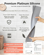 Kitchen Sink Splash Guard 18" Self-Draining Silicone Water Guard - Image 5