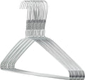 HANGERWORLD Silver Metal Wire Clothes Hangers 16inch 13 Gauge Clothes Garment by Hangerworld