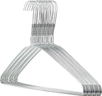 HANGERWORLD Silver Metal Wire Clothes Hangers 16inch 13 Gauge Clothes Garment by Hangerworld