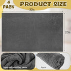 4 Pcs Extra Large Microfiber Cleaning Cloth, Lint and Streak Free - Image 2
