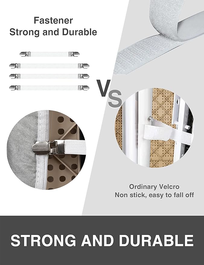 Ironing Board Cover and Pad 18"x49" Extra Wide Natural Cotton, Scorch and Stain - Image 4