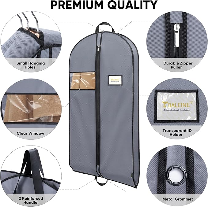 BALEINE 2PK Heavy Duty Garment Bag - Image 5