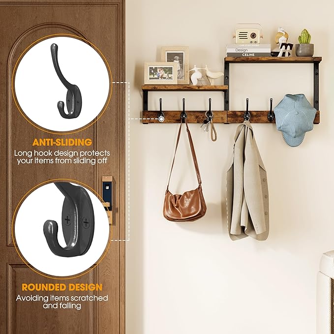 Homeiju 28.7" Coat Rack Wall Mount - Image 4